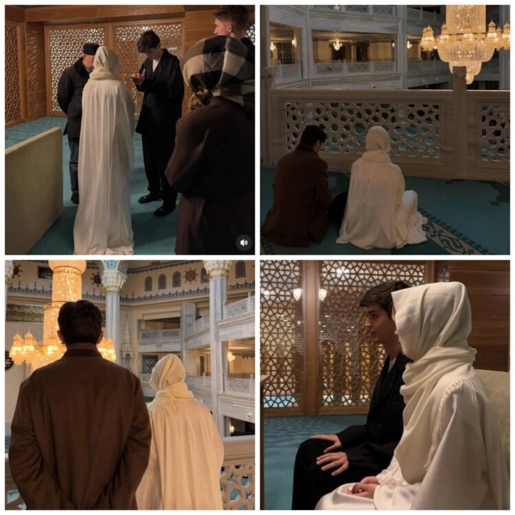 Певец Акмаль совершил никах со своей невестой Александрой. Фото: Instagram Александры Куртовой (запрещенная в России соцсеть; принадлежит компании Meta, признанной экстремистской организацией и запрещенной в РФ)📷
