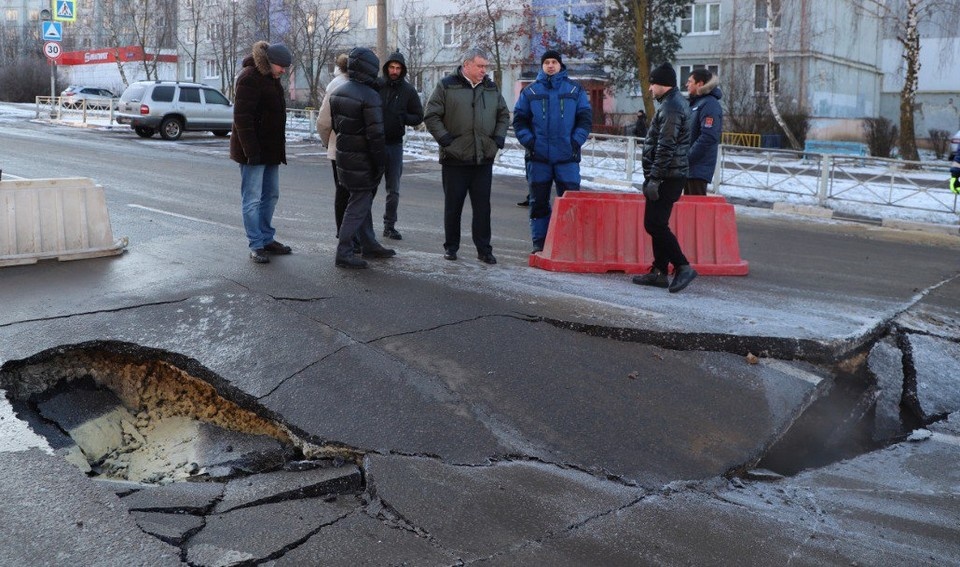    До 26 декабря перекрыли движение на улице Хворостухина в Туле материалы пресс-служб