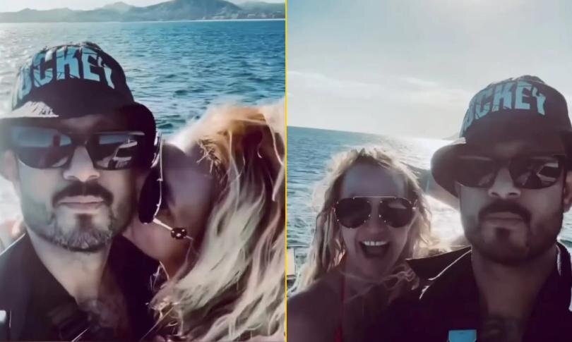    Источник: Социальные сети | Бритни Спирс на яхте с новым возлюбленным?