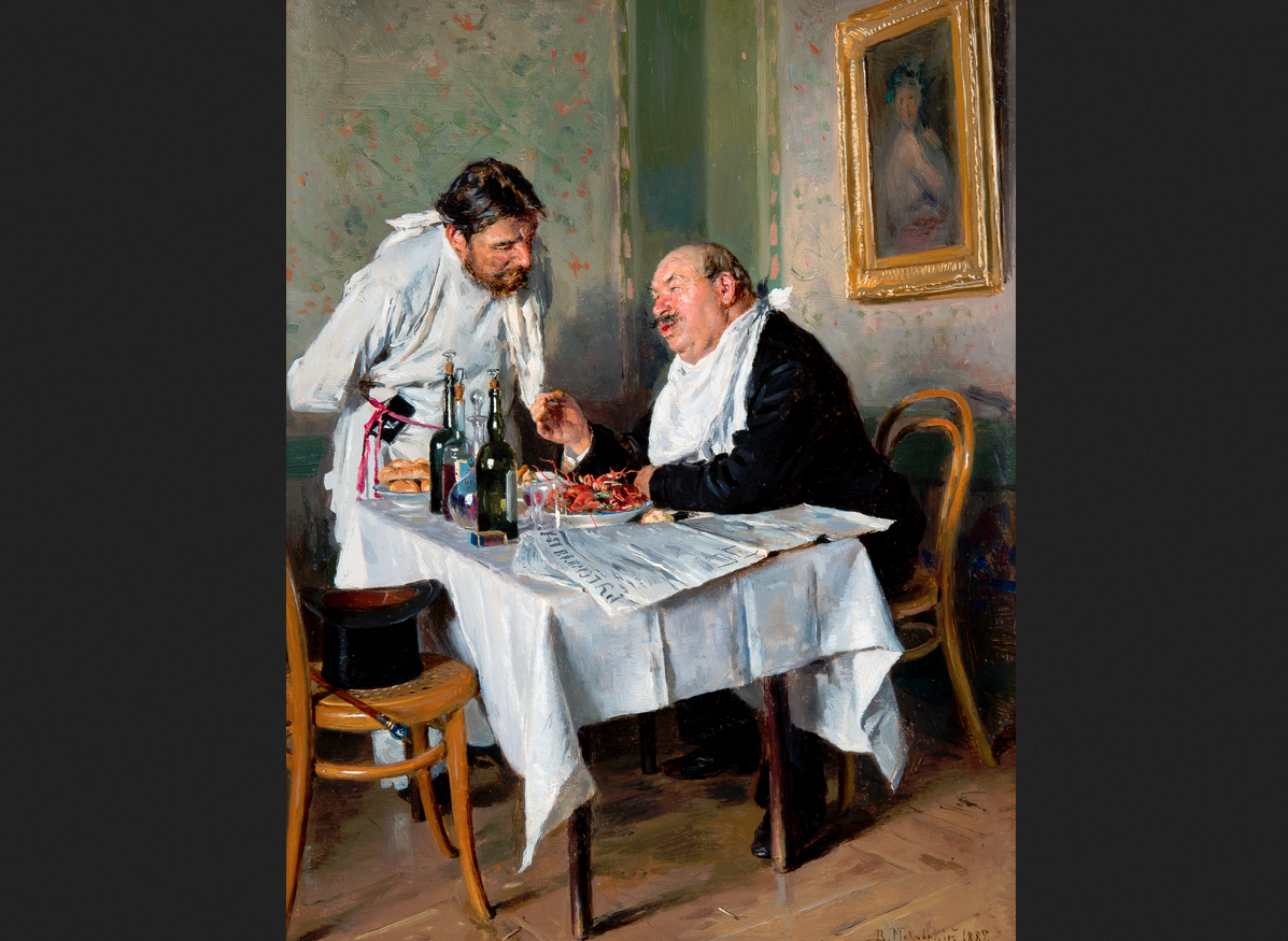 Владимир Маковский. "В трактире". 1887