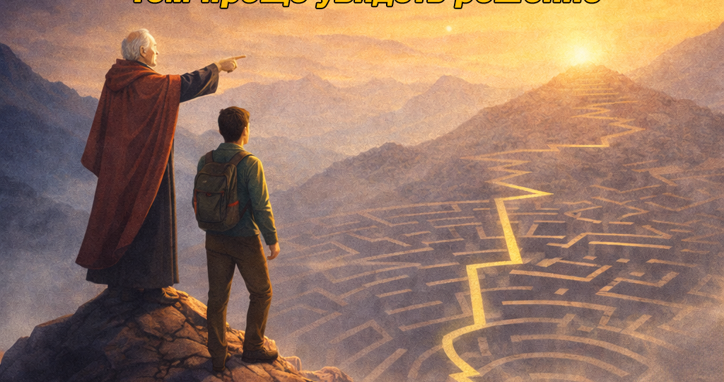 Как увидеть путь к решению. Притча о лабиринте