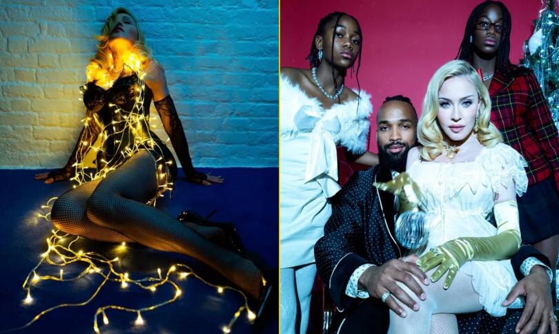    Источник: Социальные сети | Рождественская фотосессия Мадонны