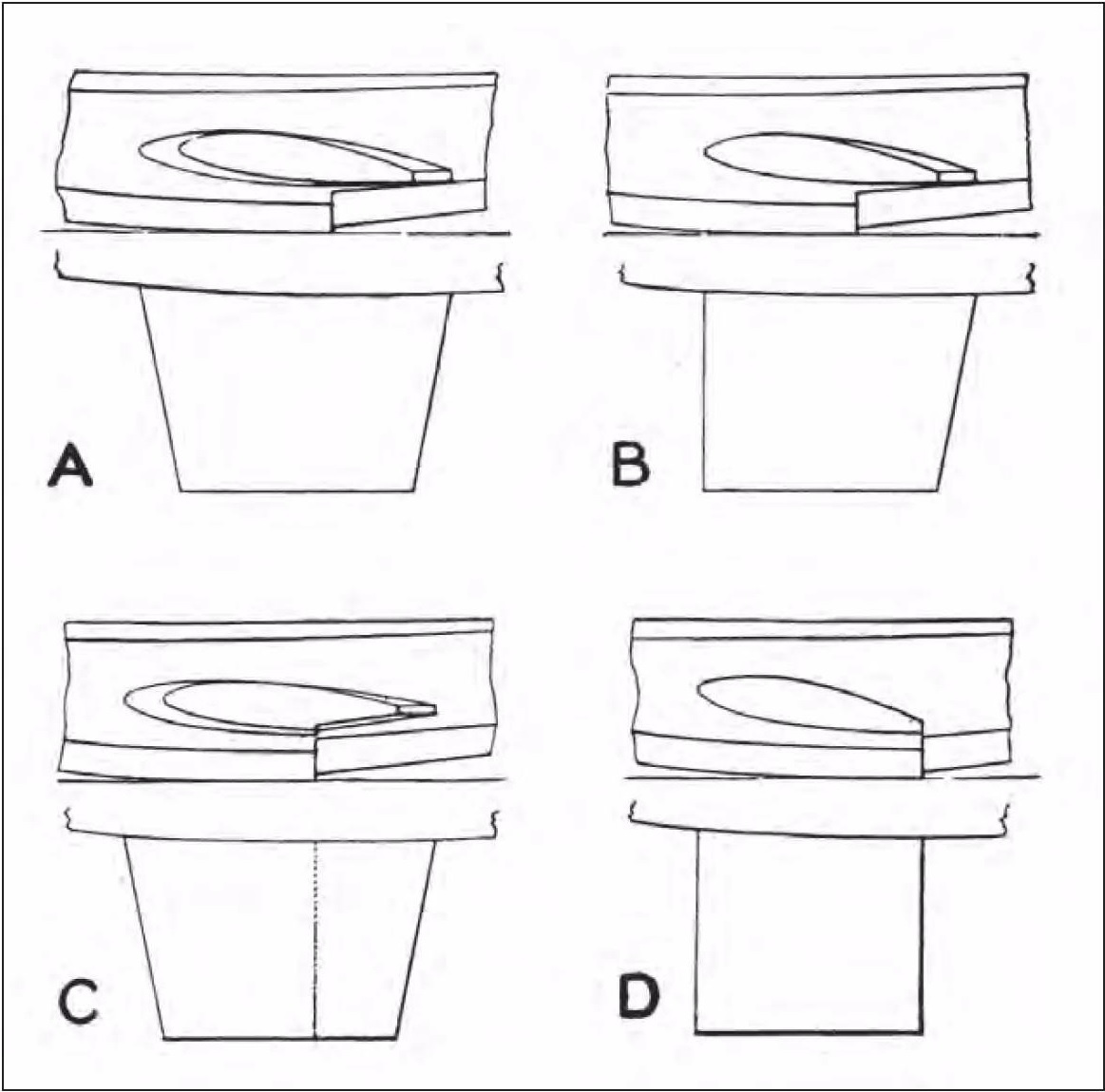 подборка моделей стабилизаторов-спонсонов, которые были протестированы в опытовом бассейне компании Vickers