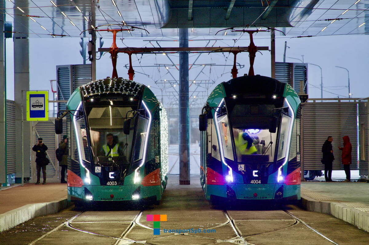 Трамвайная линия "Славянка" открыта! Фото transportSpb.com
