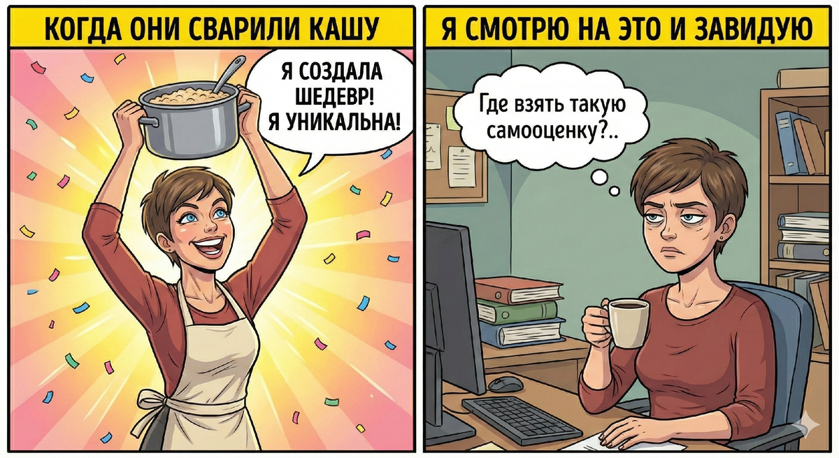 Зависть - это когда как справа