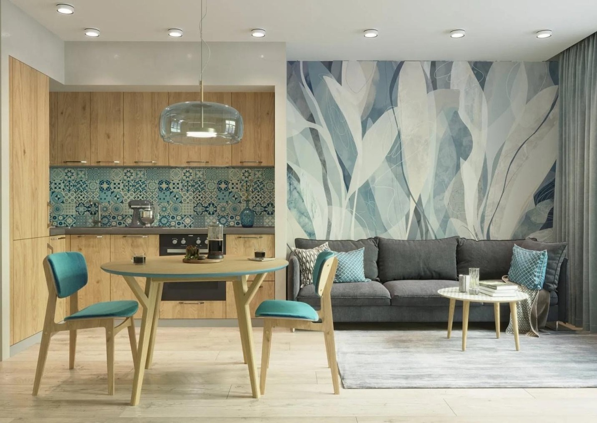 Кухня Optima 15 из ДСП в оттенке дуб