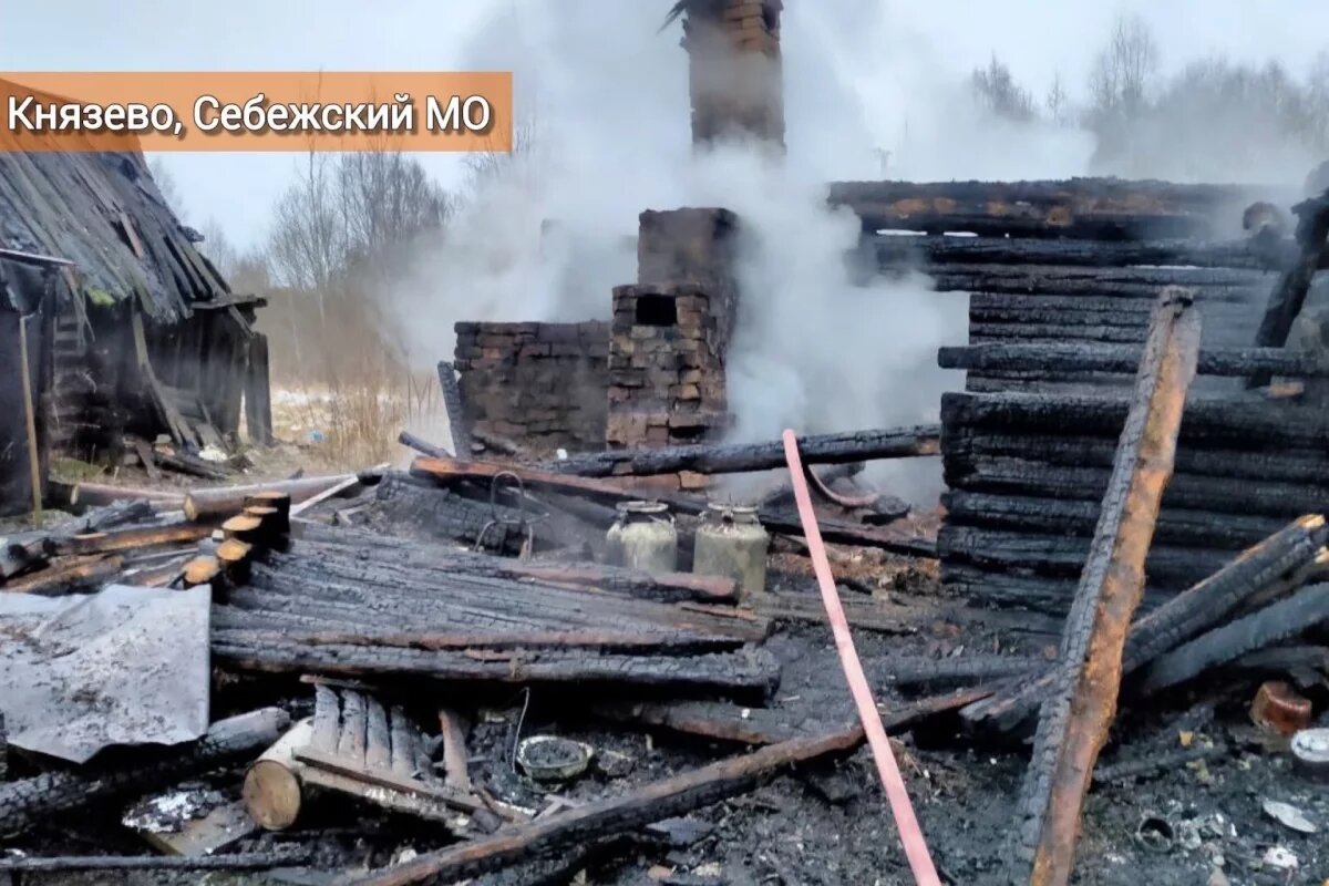    Пожилые мужчина и женщина погибли на пожаре в жилом доме в Себежском районе