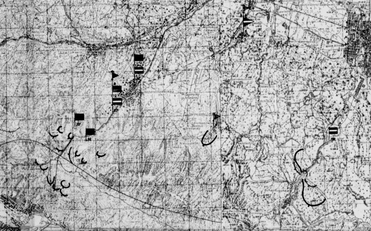 Положение 9 пехотной дивизии на 5 сентября