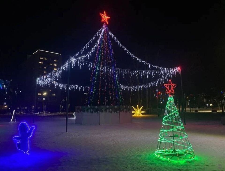    Индустриальный район Барнаула перед Новым годом. Источник: barnaul.org