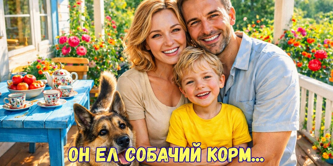 На крыльце дачи сидел грязный мальчик и ел собачий корм. Мы хотели сдать его в полицию, но он назвал меня мамой