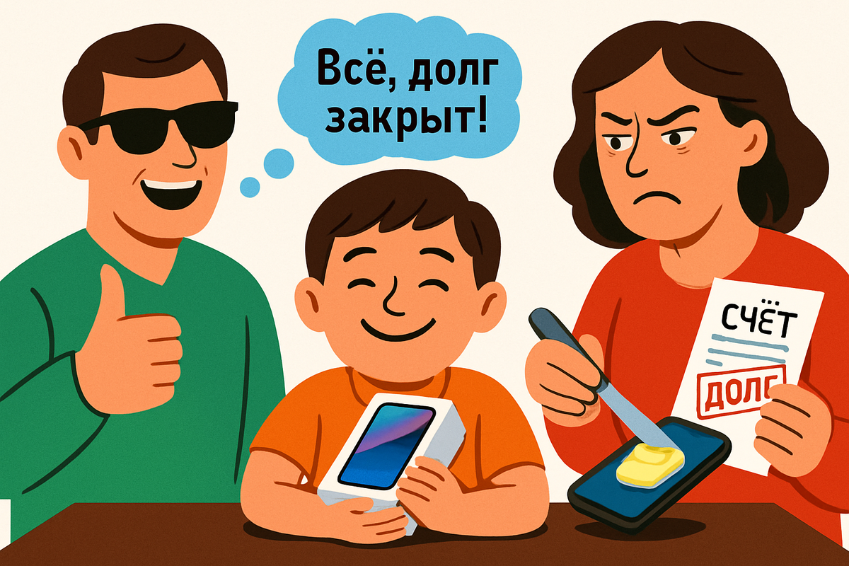 «Купил айфон — алименты закрыл?»: почему папы ошибаются, считая подарки уплатой долга по алиментам
