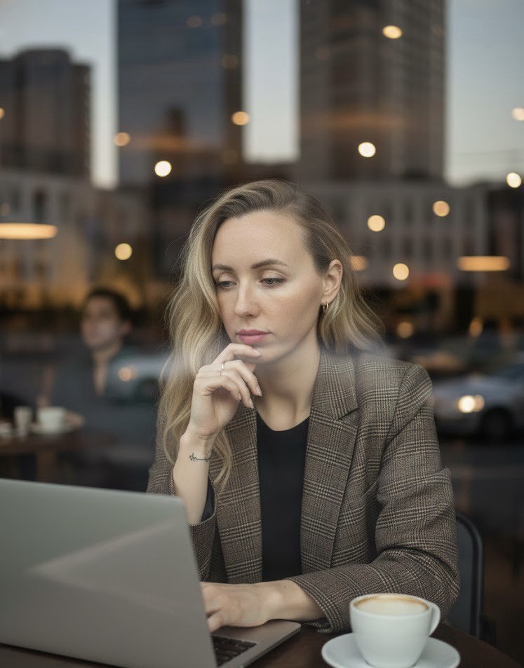 Это я пишу контент для сообщества клиента.