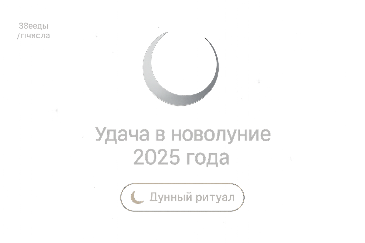    Удача в новолуние 2025 года как обрести личный магический импульс для изменений Мария