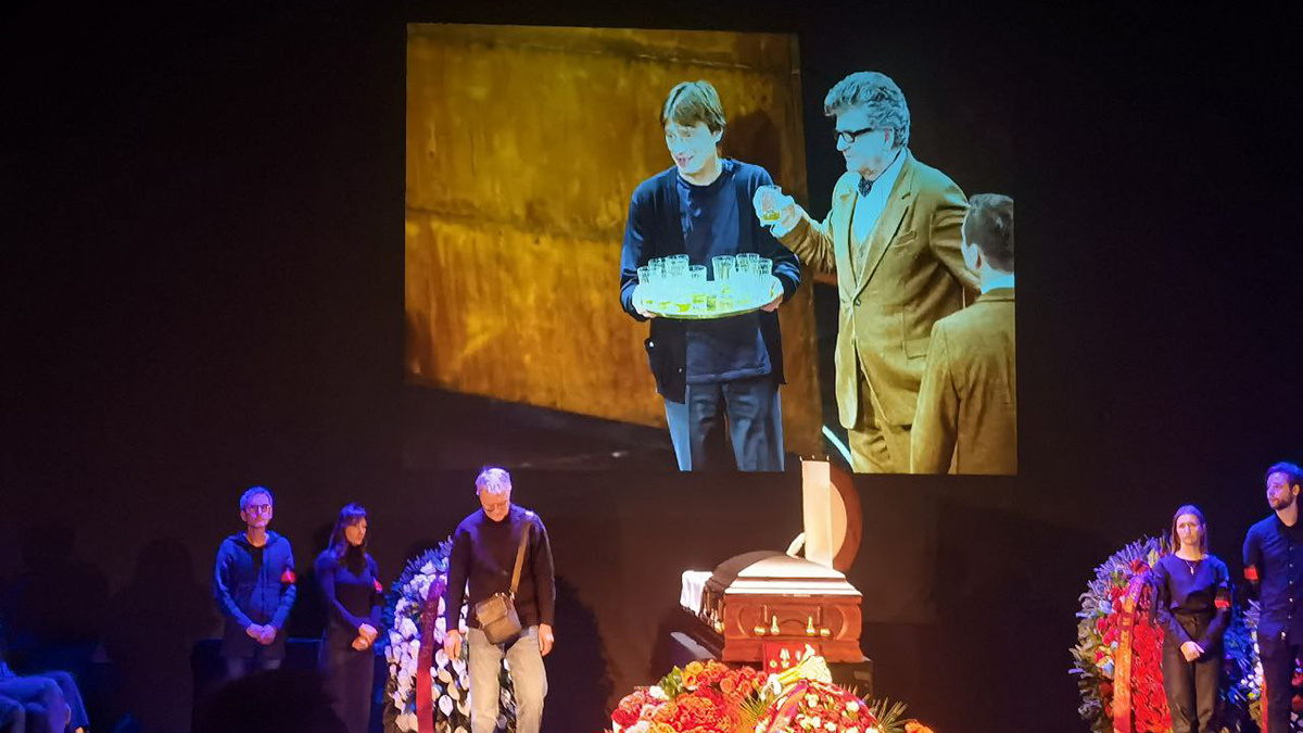 Момент прощания с Анатолием Лобоцким. Фото: Ольга Храбрых / Teleprogramma.org