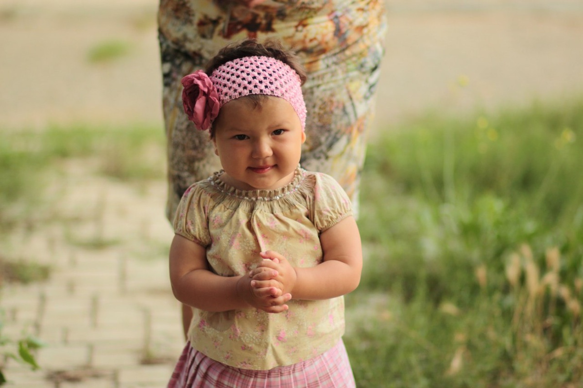 Двухлетняя Саша в Крыму, лето 2015 года