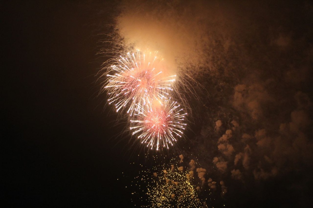    Салют в Петербурге. Жанровое фото: Мойка78