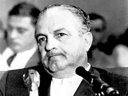 Карлос Марчелло. Предположительно на слушаниях Кефовера (1950 – 1951 гг.)