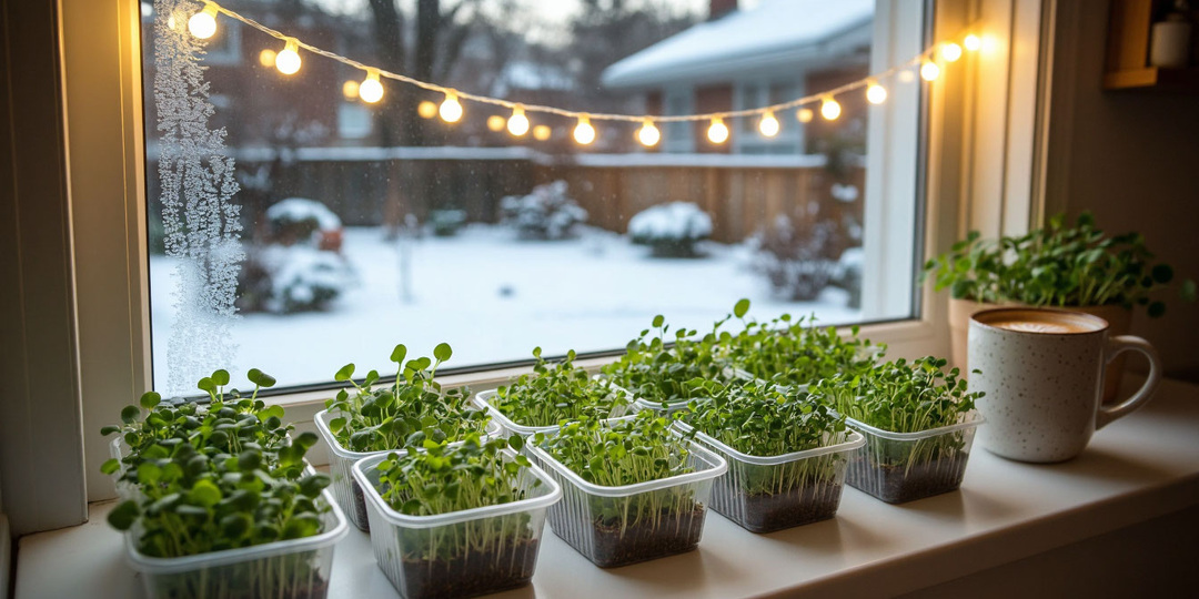 Новогодний стол с грядки: 3 обязательных микрозелени для праздничных блюд, которые вырастут за неделю