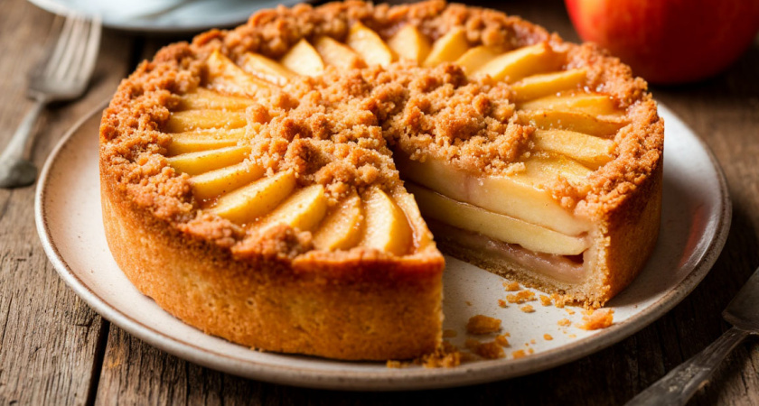 Режу все яблоки и в пирог - но не шарлотка: прекрасный десерт с хрустящей крошкой и к чаю, и к кофе