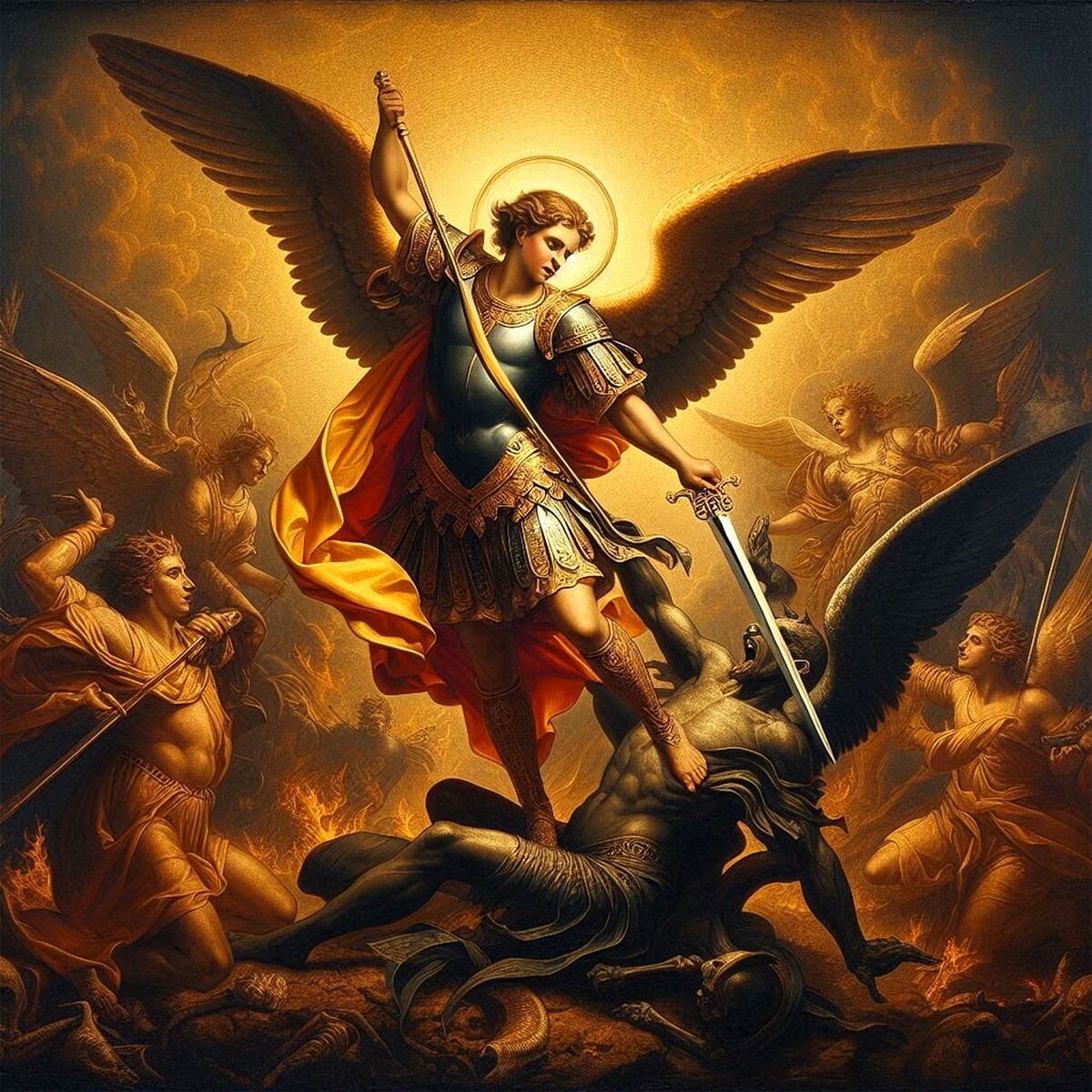 Середина XIX века. Борьба Михаила и его приверженцев против Дракона.