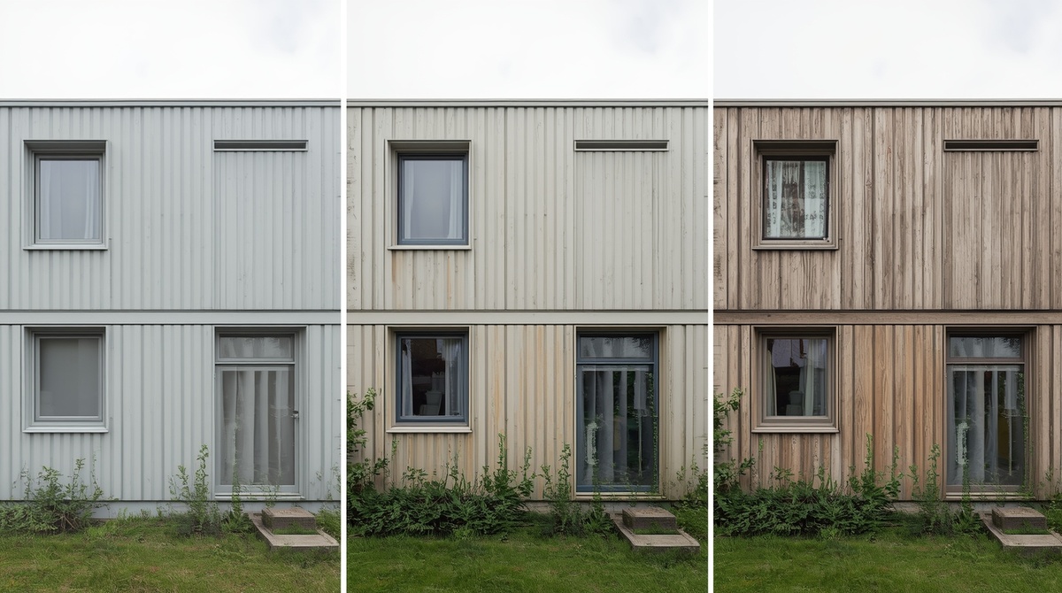 В модульном доме с годами ветшает только краска на фасаде