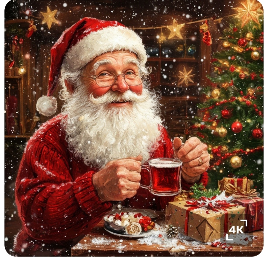 Шедеврум считает, что Старый новый год выглядит таким вот спокойным и уютным образом: можно, дескать, и отдохнуть ужо!)