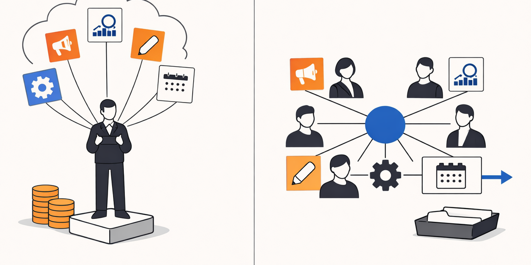 Отдел маркетинга под ключ: почему аутсорс агентства выгоднее найма штата