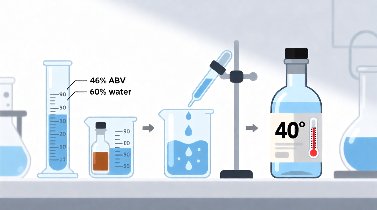 Разбавление спирта водой