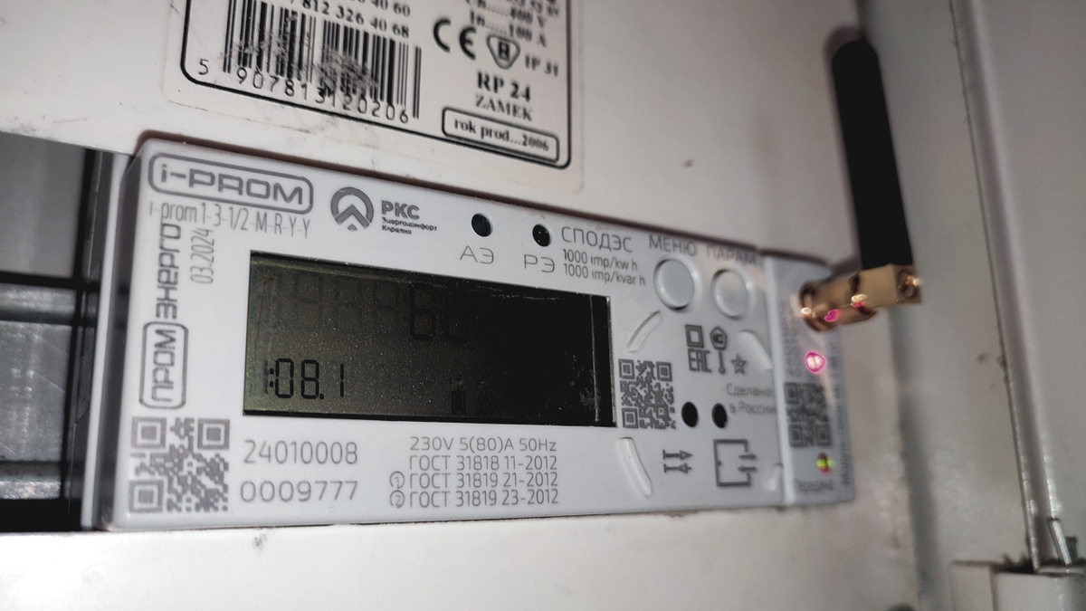    Электросчетчик. Фото: "Республика" / Даниил Рыжихин