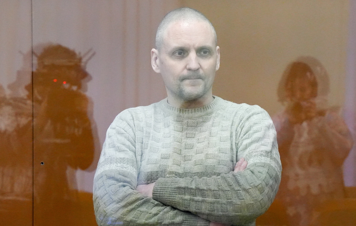    Координатор движения "Левый фронт" Сергей Удальцов  Мяйле Архангельская/ТАСС