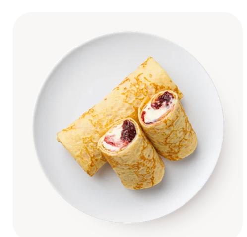 Нежнейший крем в сочетании с вишневым джемом. Мама тоже оценила. В порции 2 шт.