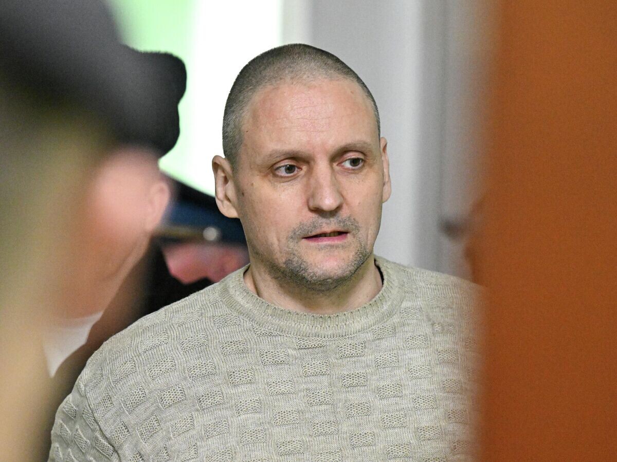    Лидер "Левого фронта" Сергей Удальцов во Втором Западном окружном военном суде в Москве | © РИА Новости / Илья Питалев