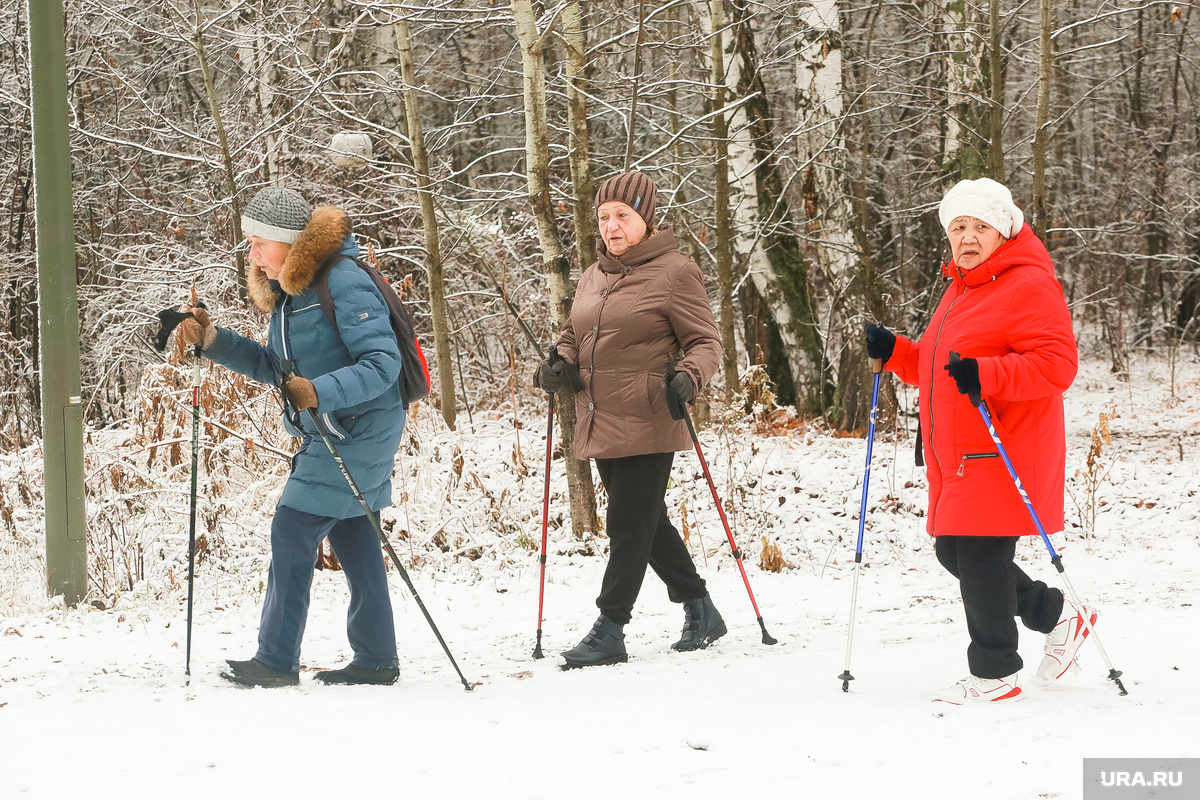 Скандинавская ходьба особенно эффективна. Фото: Денис Моргунов © URA.RU