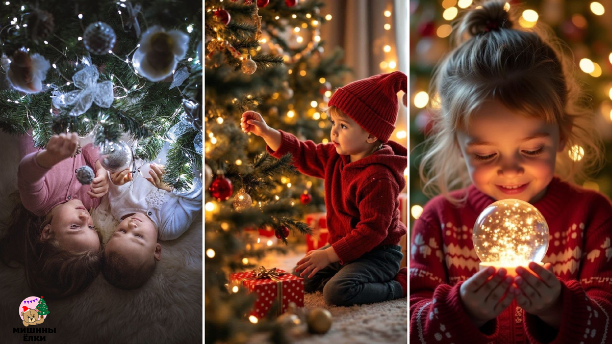 Фото с детьми на новый год