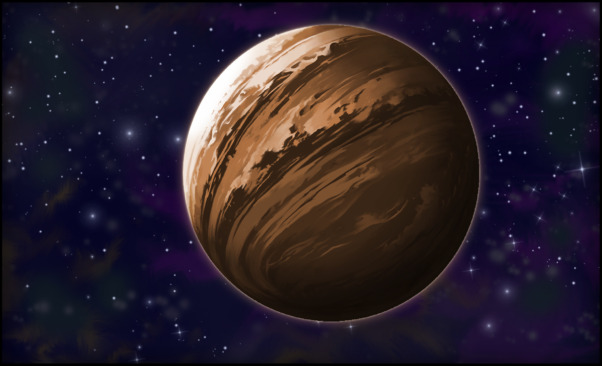 Планета Архницоль, вид из космоса