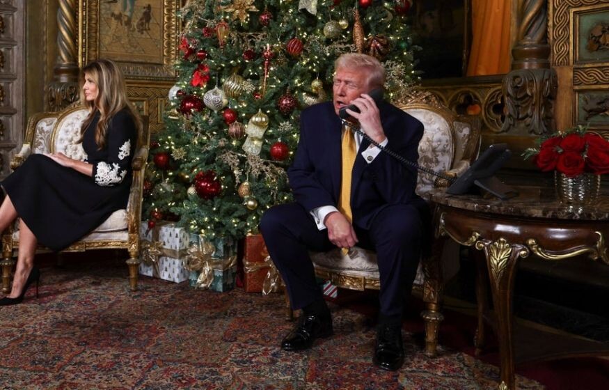    Дональд Трамп в канун Рождества: звонки о Санте и дела с Россией, Украиной