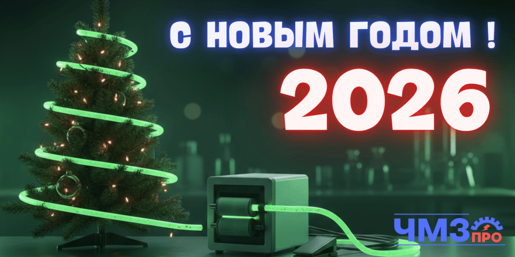 Компания ЧМЗпро поздравляет вас с наступающим Новым годом 2026