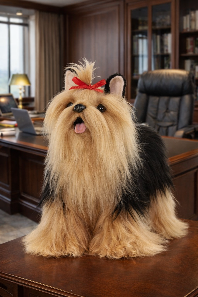 Собака Йоркширский терьер 35 см Hansa Creation