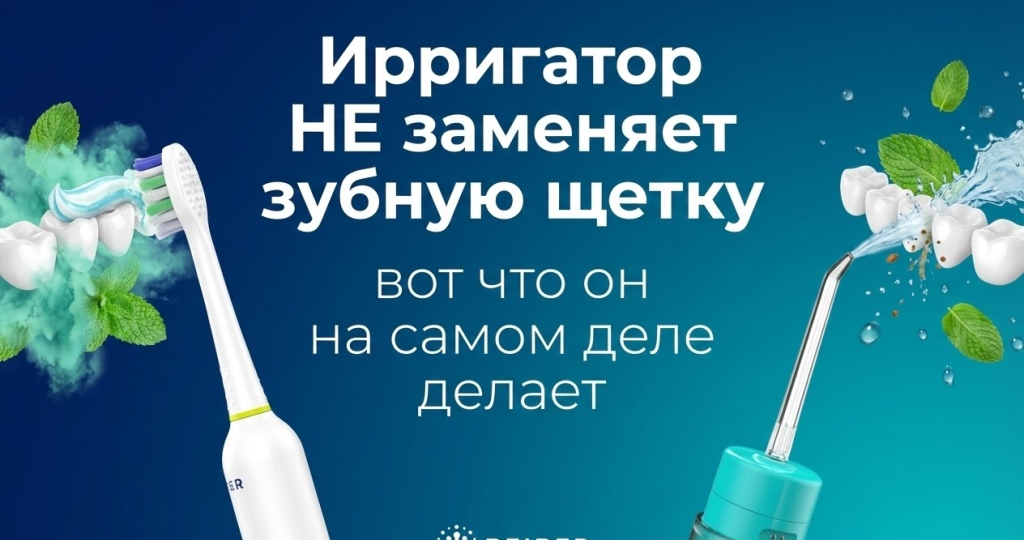 Ирригатор НЕ заменяет зубную щетку — вот что он на самом деле делает