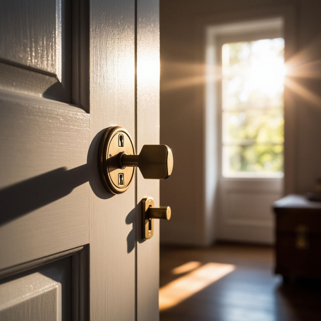 Мы подбираем ключик и открываем дверь к развитию речи. Иллюстрация сделана при помощи нейросети.