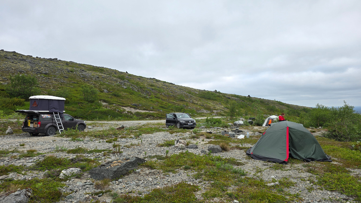 Стоянка утром