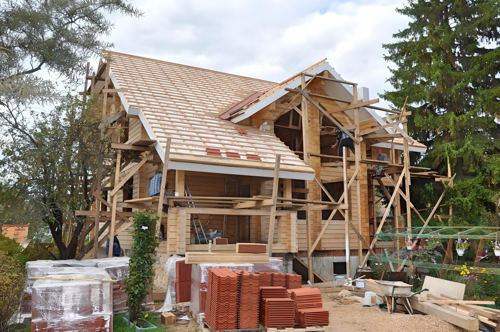 Строительство дома из клееного бруса