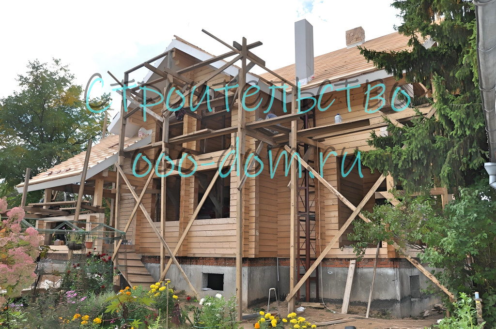 Строительство дома из клееного бруса