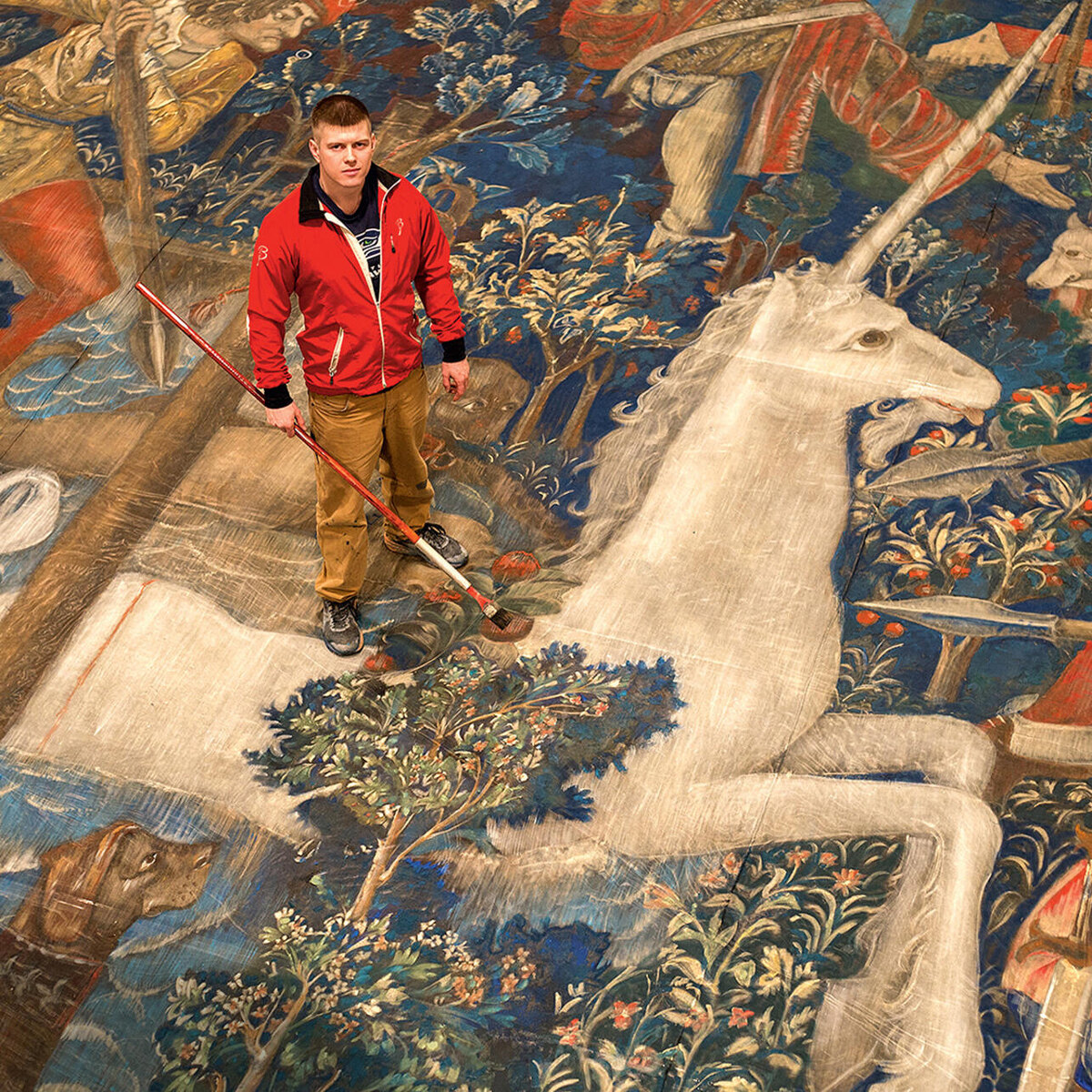    Николай Лаухин расписывает занавес к опере «Гугеноты» Наташа Разина/Мариинский театр