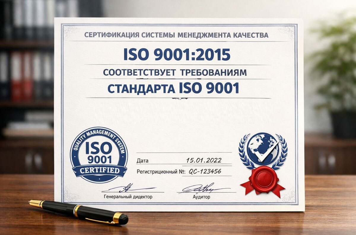 Сертификат соответствия ИСО 9001