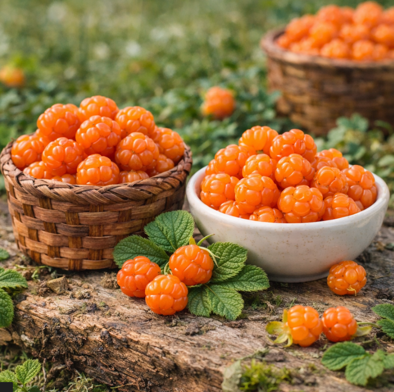 Ягода морошка — северная полезная ягода. Морошка содержит витамины, антиоксиданты и микроэлементы. Полезные свойства морошки укрепляют иммунитет, поддерживают сердце, сосуды и пищеварение, помогая организму восстанавливаться.