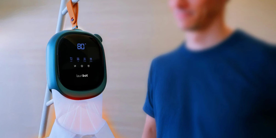Небольшой гаджет Launbot высушит и разгладит любые вещи за полчаса