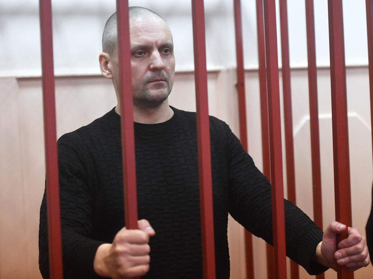    Лидер "Левого фронта" Сергей Удальцов в Басманном суде Москвы | © РИА Новости / Михаил Воскресенский