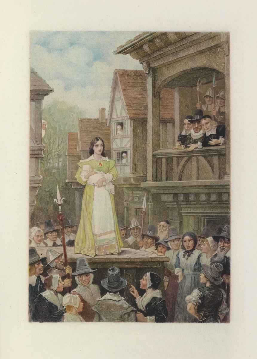 Джордж Генри Боутон. Иллюстрация к роману  "Алая буква"