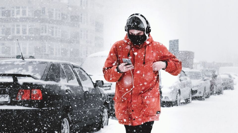    Снегопад, метель. Источник: unsplash.com